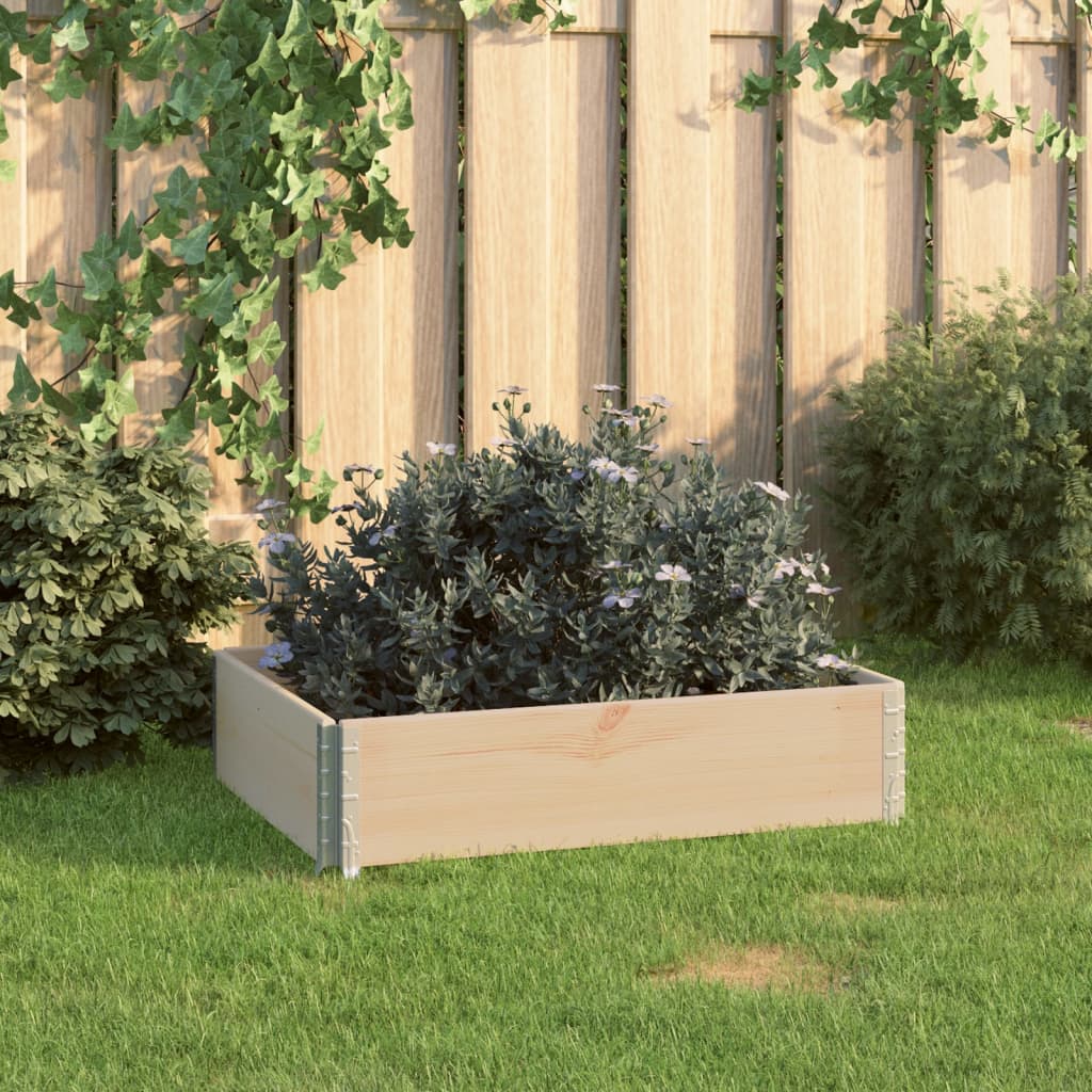 Vidaxl plantenbak 60x80 cm massief groenhout