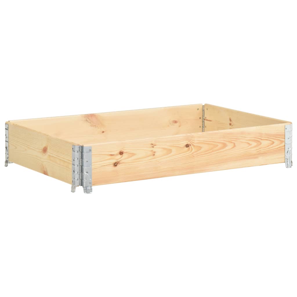 VidaXL Plantenbak ingezoomd 80x120 cm massief groenhout