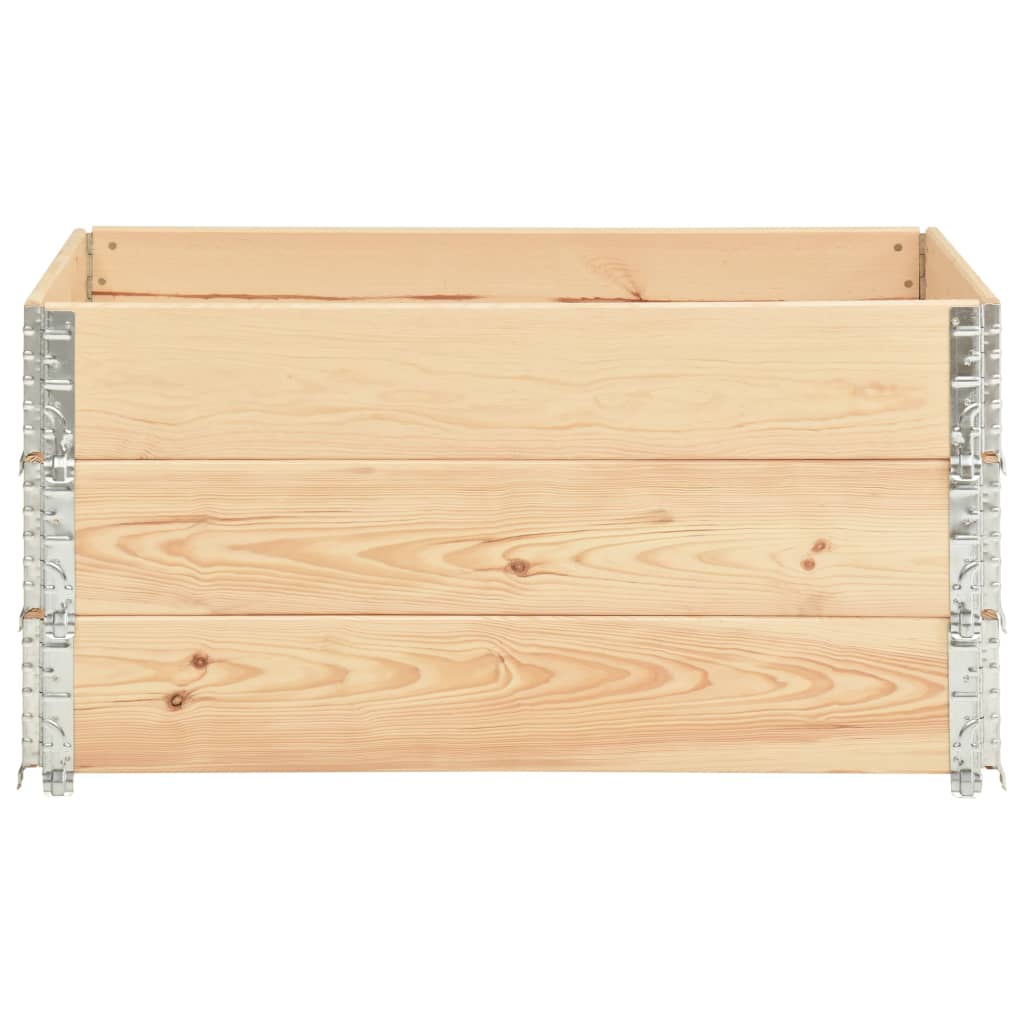 VidaXL 3 st Plantenbakken gebogen 80x120 cm massief grenenhout