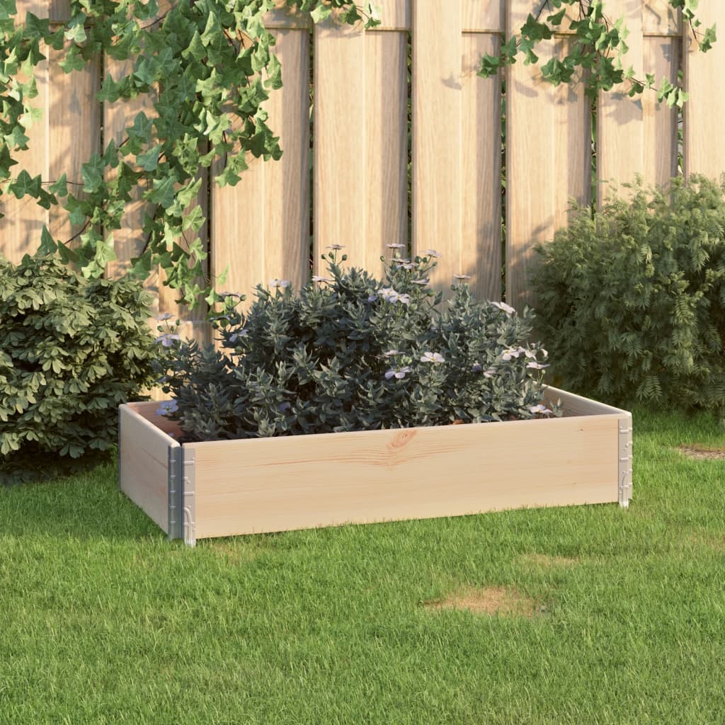 Vidaxl plantenbak 50x100 cm massief groenhout