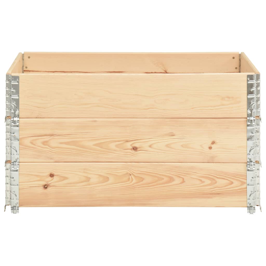 Vidaxl 3 st plantenbakken gebogen 50x100 cm massief grenenhout