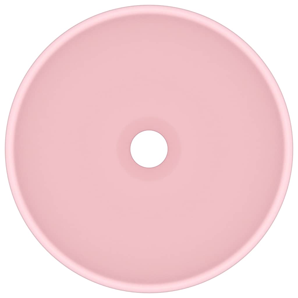Vidaxl wastafel rond 32,5x14 cm keramiek matroze
