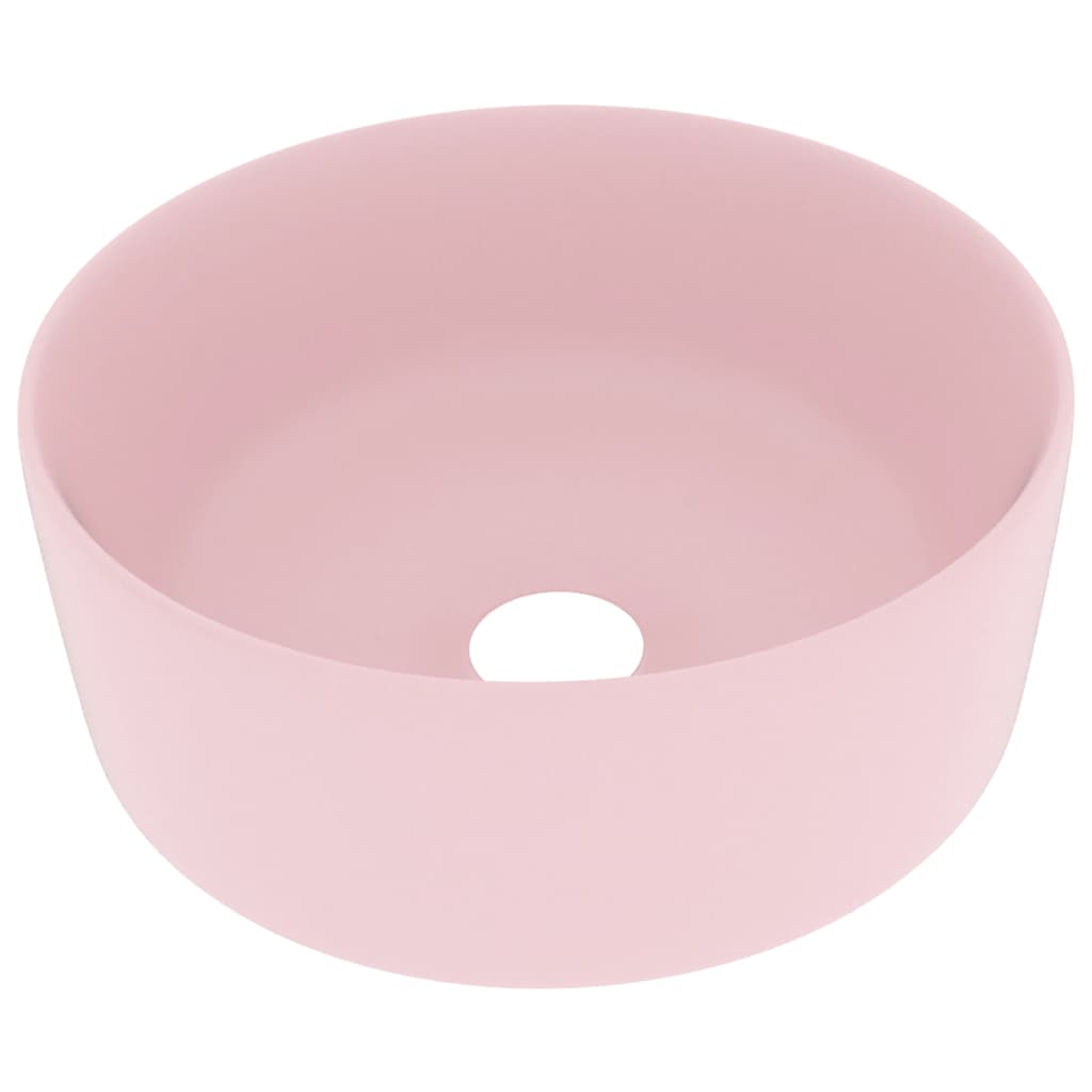 Vidaxl wastafel rond 40x15 cm keramiek matroze