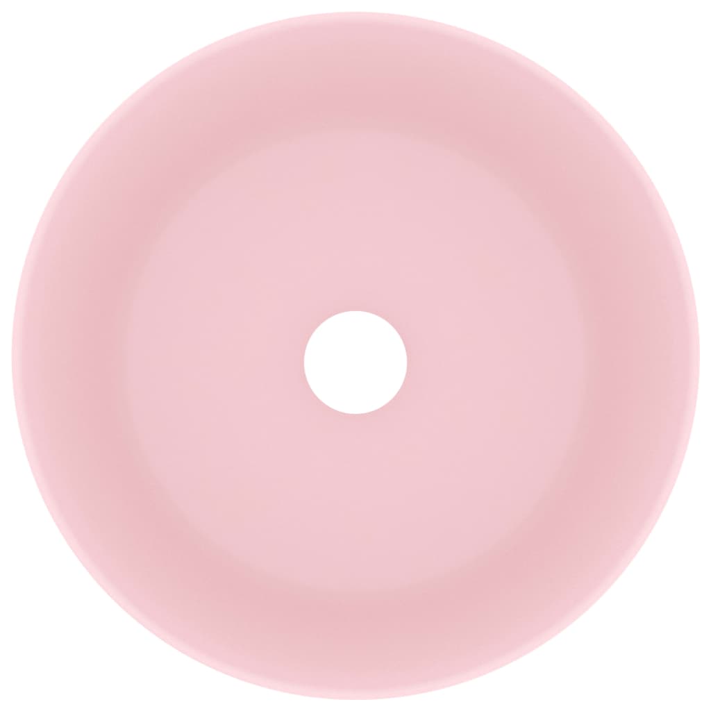 Vidaxl wastafel rond 40x15 cm keramiek matroze