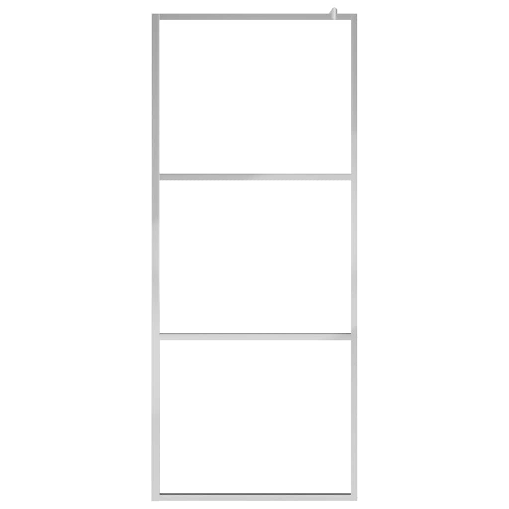 Vidaxl inloopdouchewand halfmat 100x195 cm esg-glas