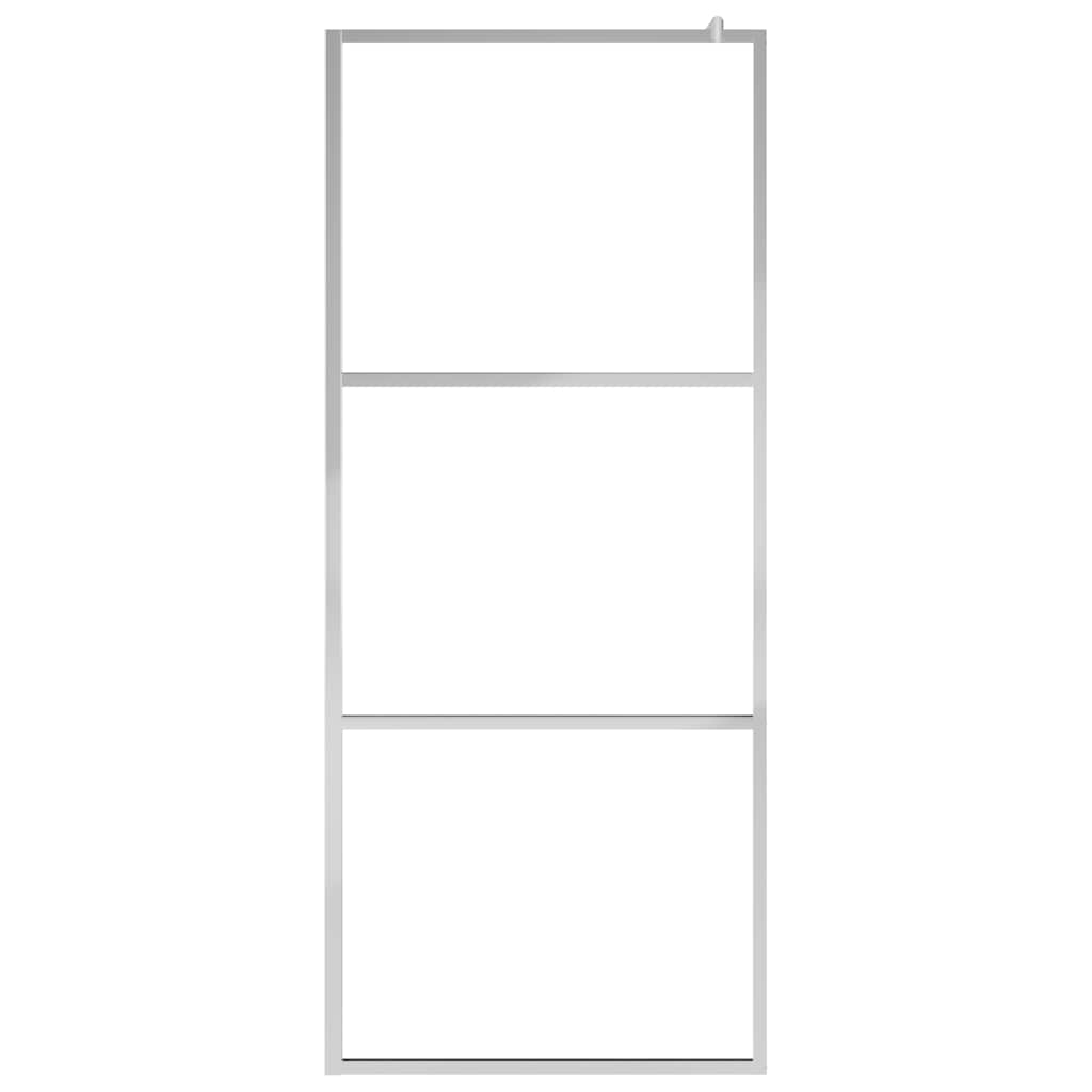 Vidaxl inloopdouchewand mat 90x195 cm esg-glas