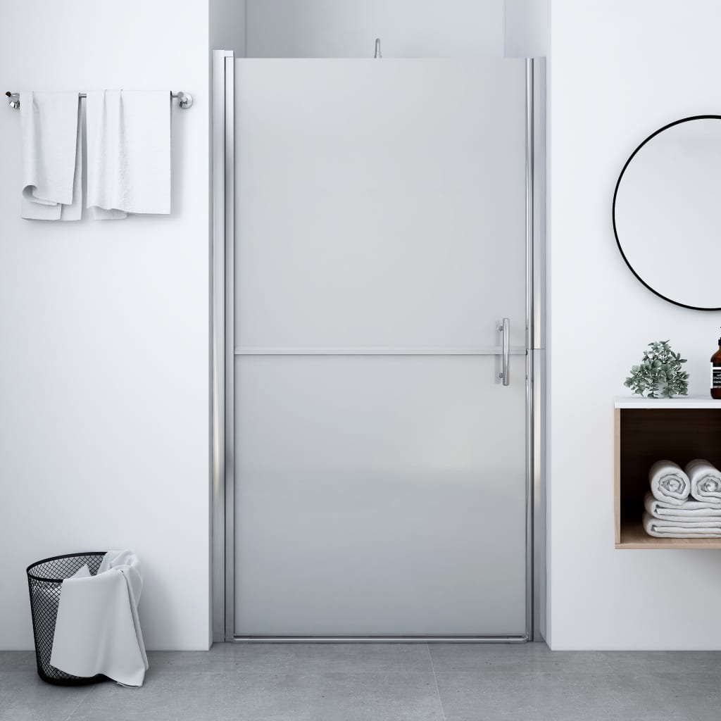 Vidaxl douchedeurmat 81x195 cm gehard glas