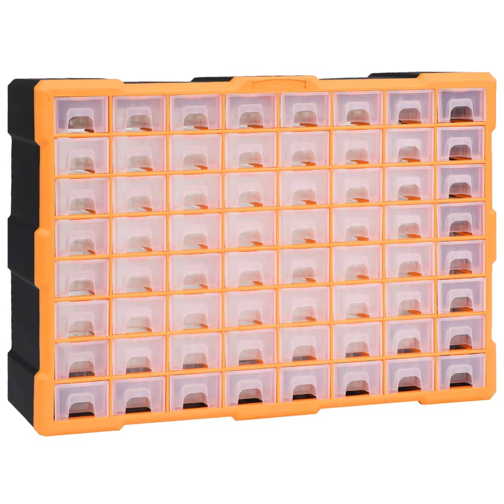 Vidaxl organizer met 64 lades 52x16x37,5 cm