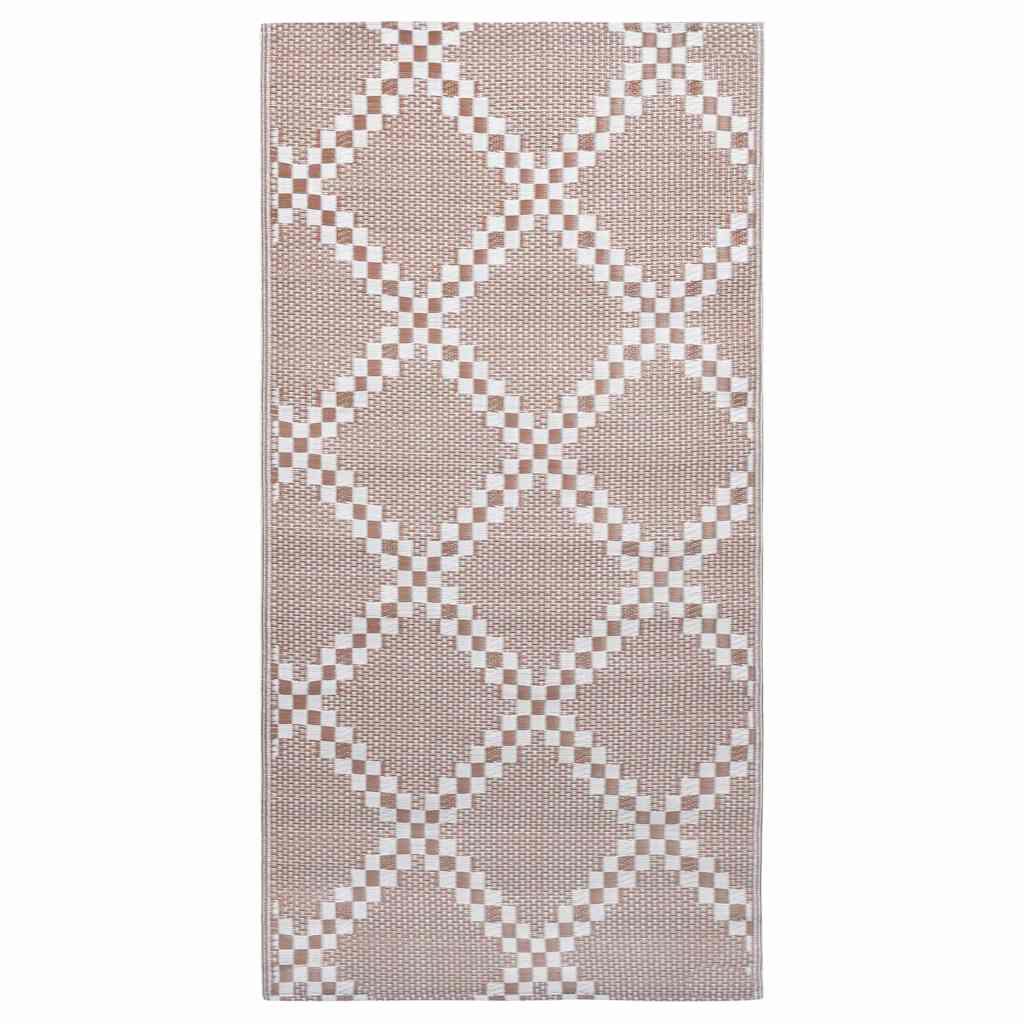 Vidaxl buitenkleed arakil 80x150 cm pp bruin