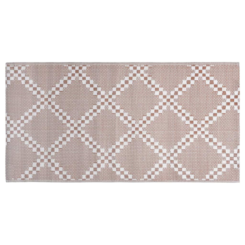 Vidaxl buitenkleed arakil 80x150 cm pp bruin