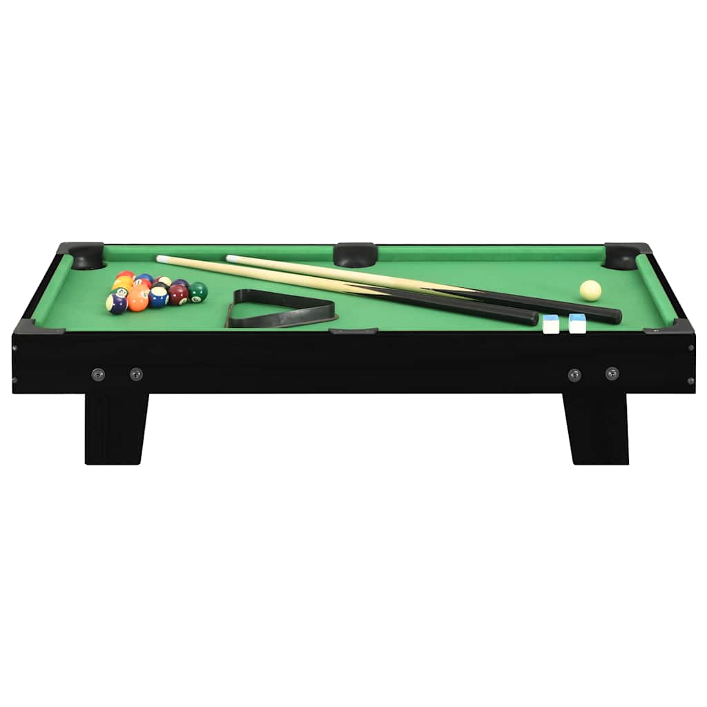 Vidaxl minipooltafel 3 poten 92x52x19 cm zwart en groen