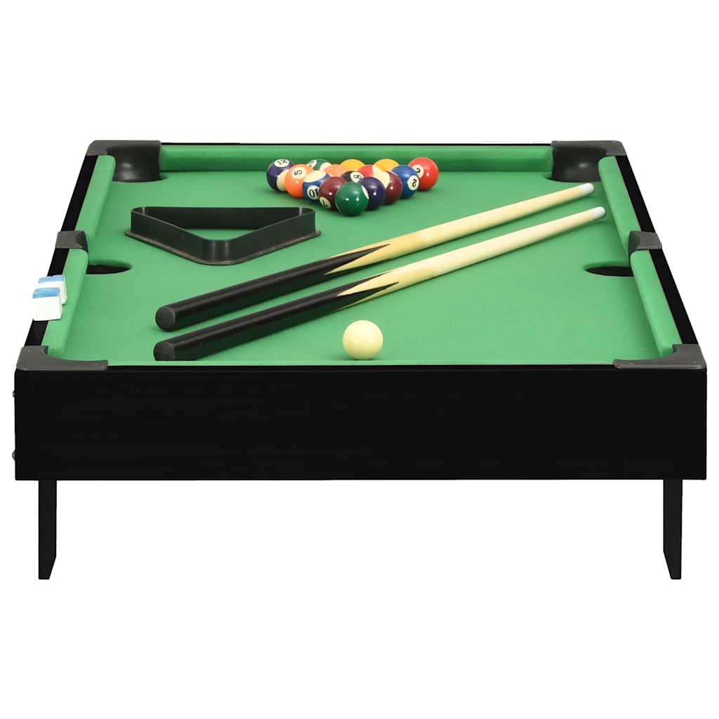 Vidaxl minipooltafel 3 poten 92x52x19 cm zwart en groen