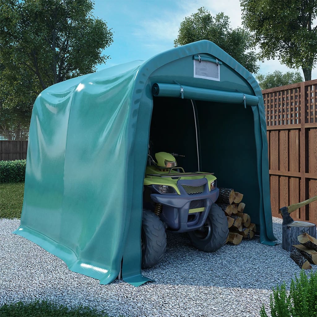 VidaXL Garagetent 2,4x2,4m PVC groen