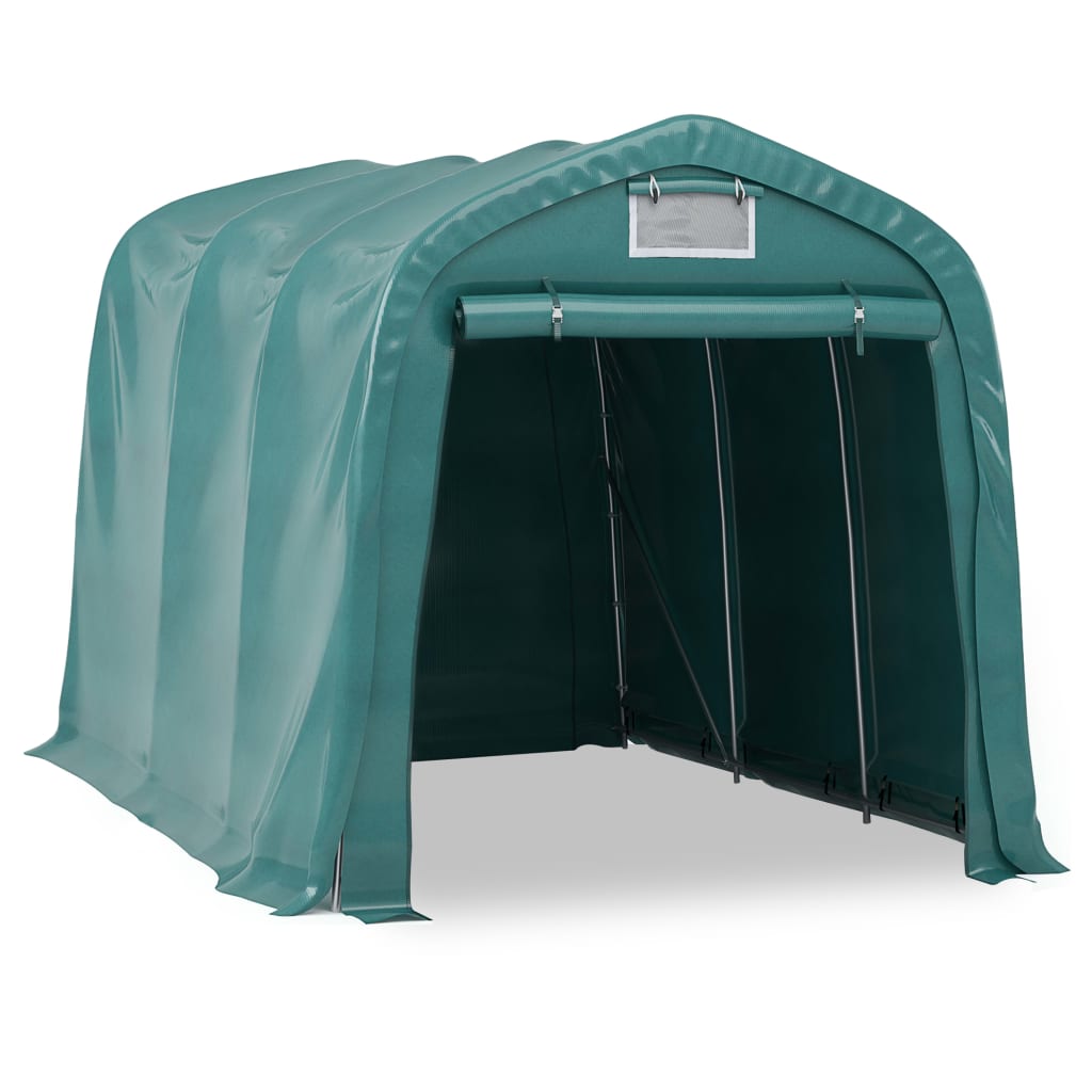 VidaXL Garagetent 2,4x3,6m PVC groen