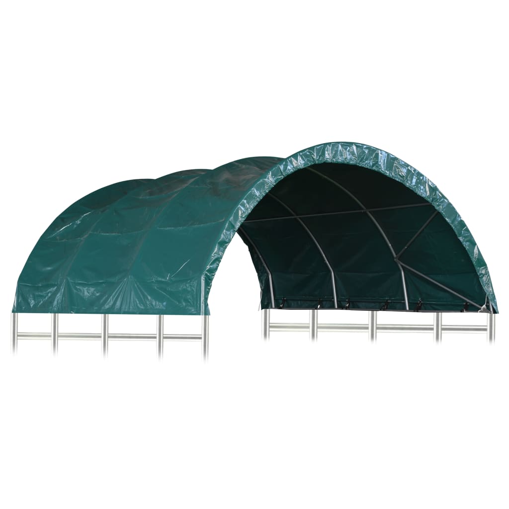 VidaXL Veetent 3,7x3,7m PVC groen