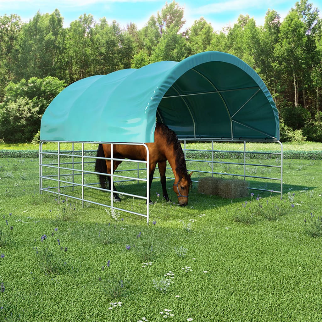VidaXL Veetent 3,7x3,7m PVC groen