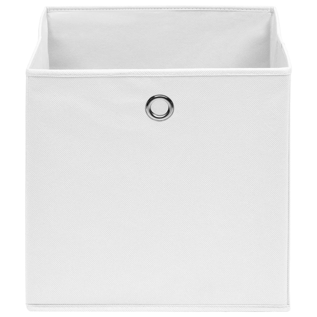Vidaxl opbergboxen 4 st 28x28x28 cm vliesstof wit