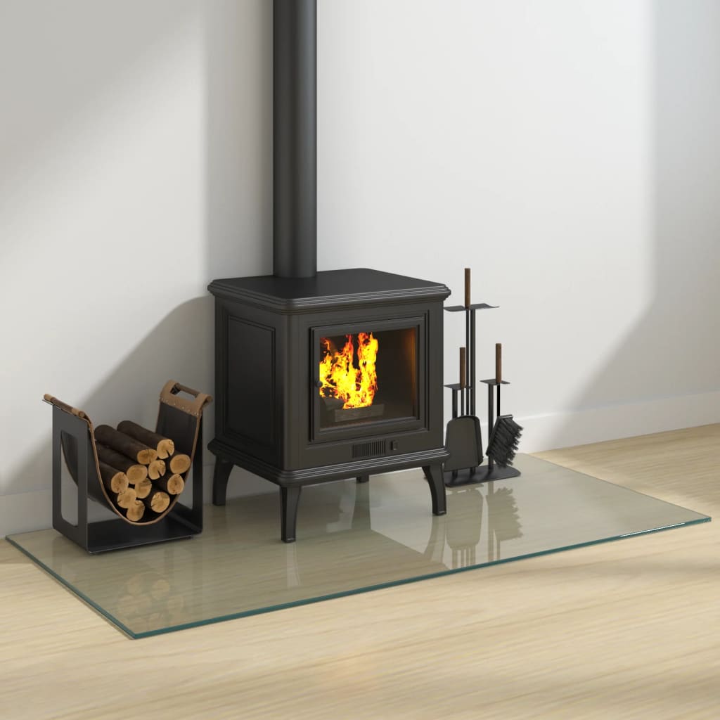 Vidaxl glasplaat open rechthoekige haardig 120x60 cm