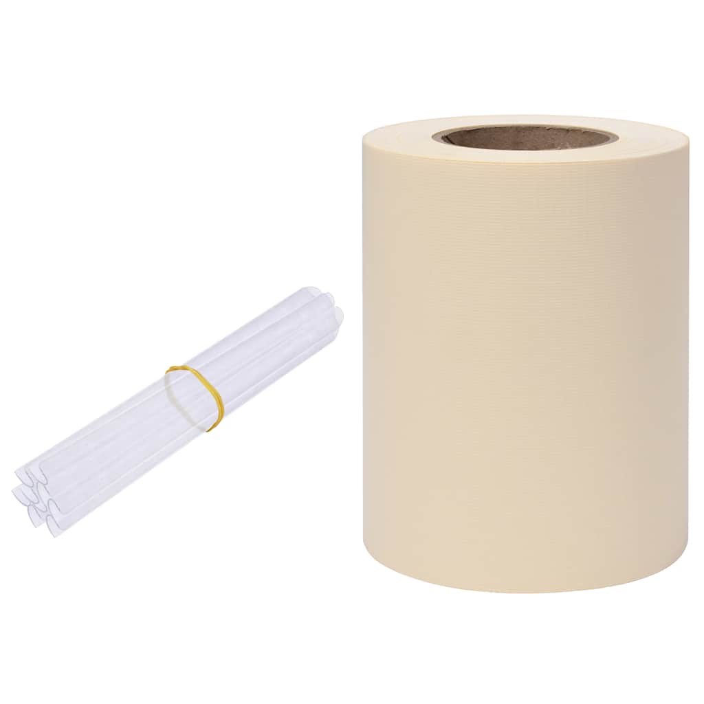 Vidaxl tuinscherm 35x0,19m pvc crème