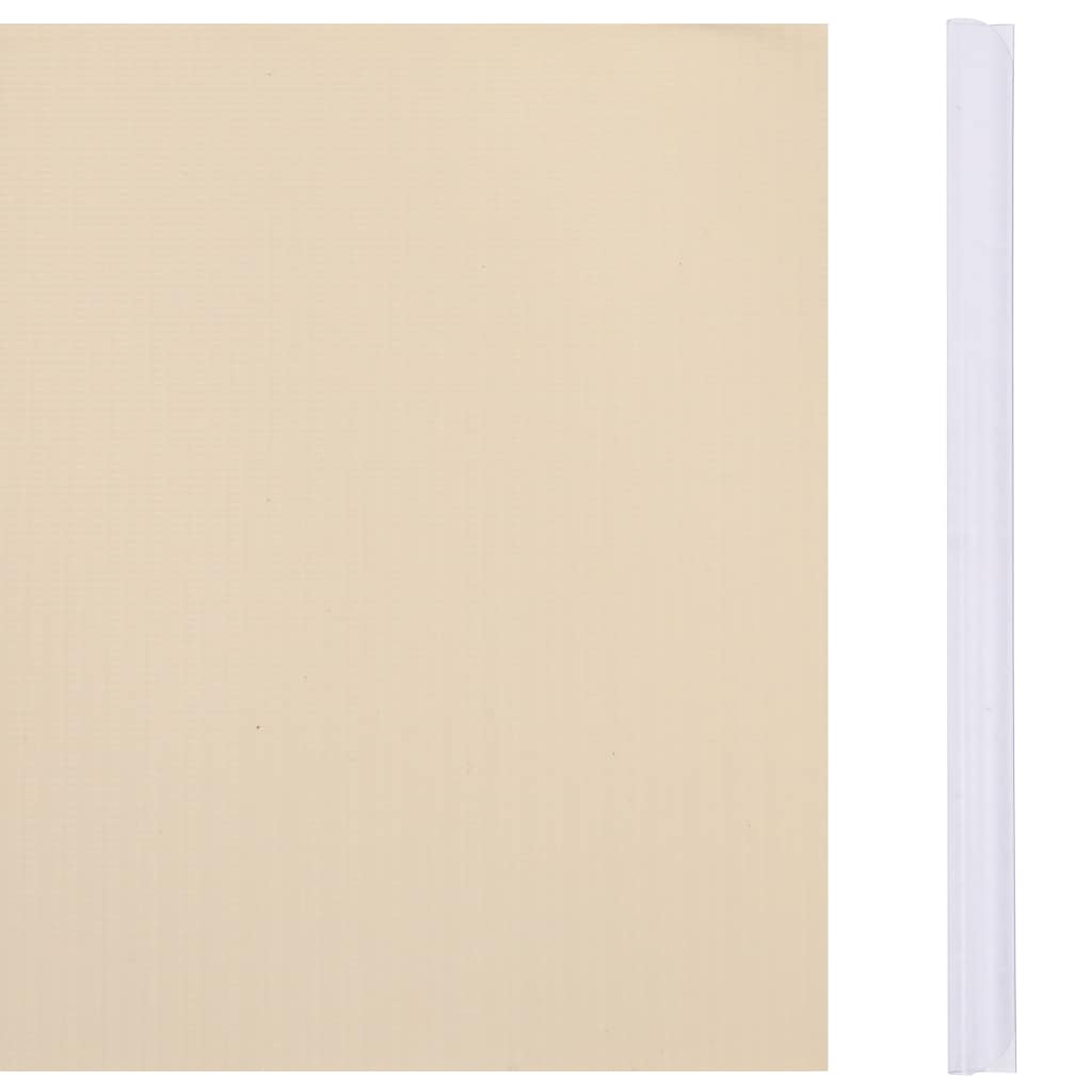 Vidaxl tuinscherm 35x0,19m pvc crème