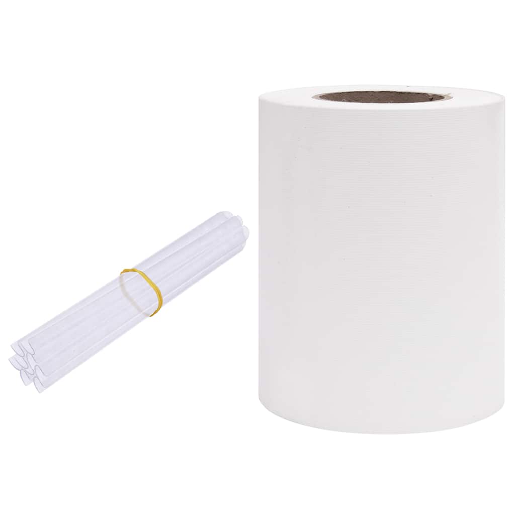 VidaXL Tuinscherm 70x0,19m PVC wit