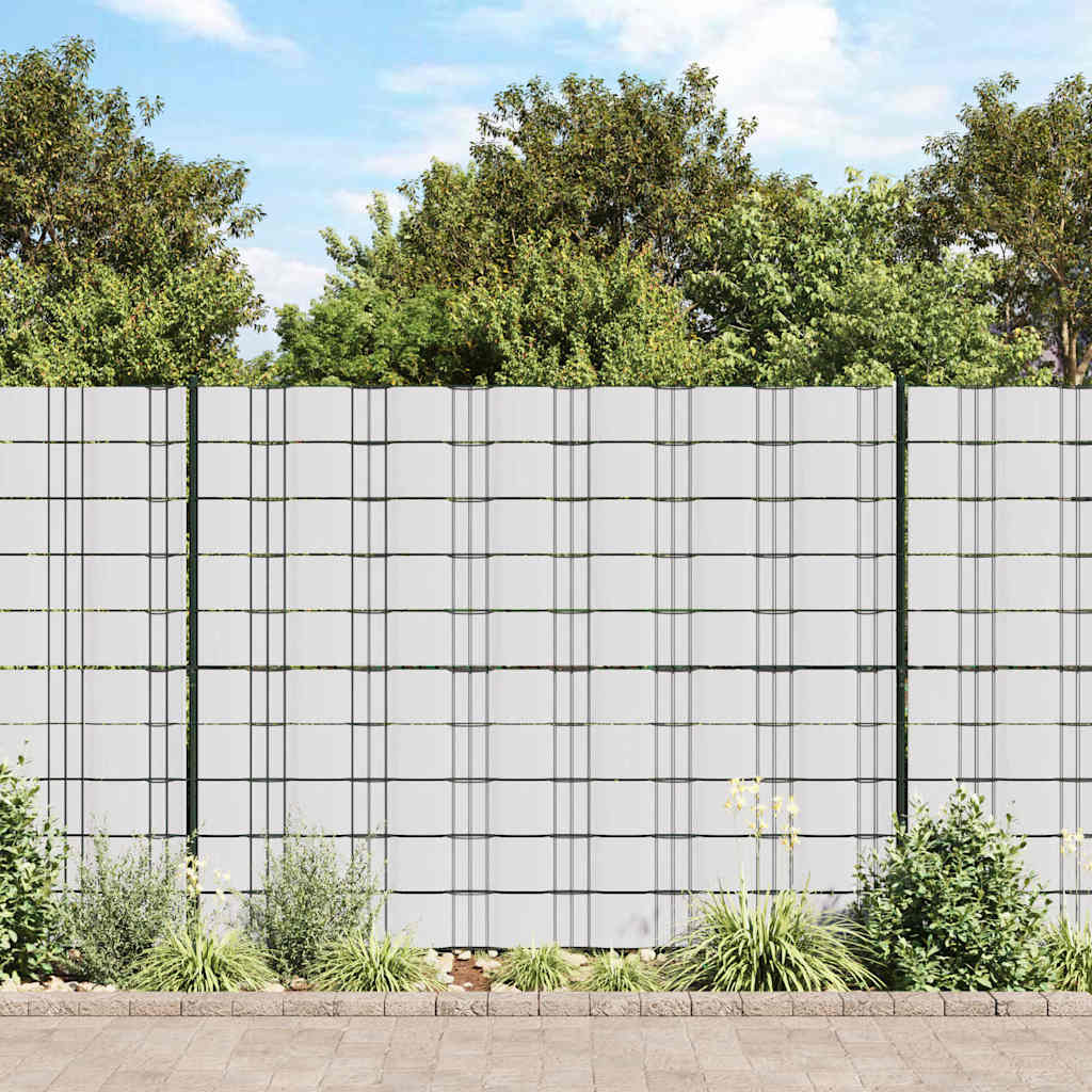 VidaXL Tuinscherm 70x0,19m PVC wit