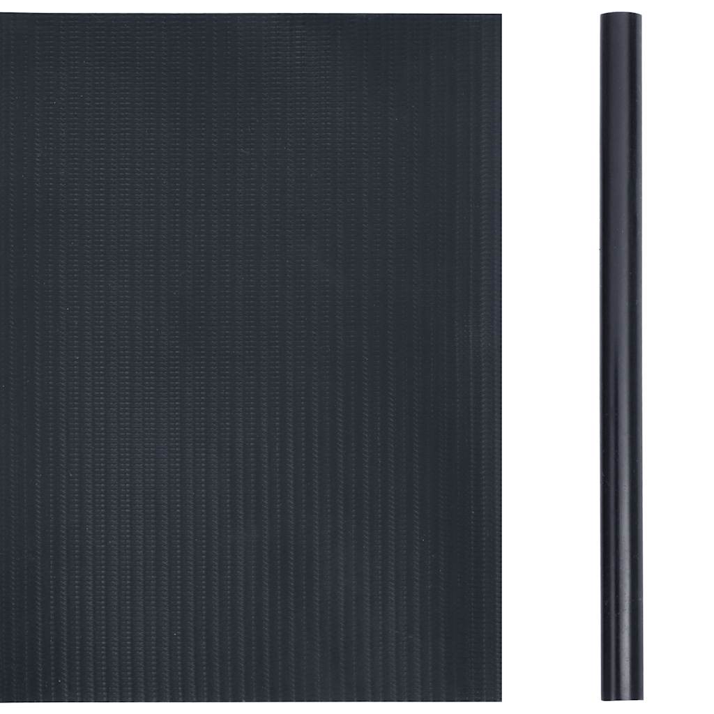 VidaXL Tuinscherm 35x0,19m PVC mat donkergrijs