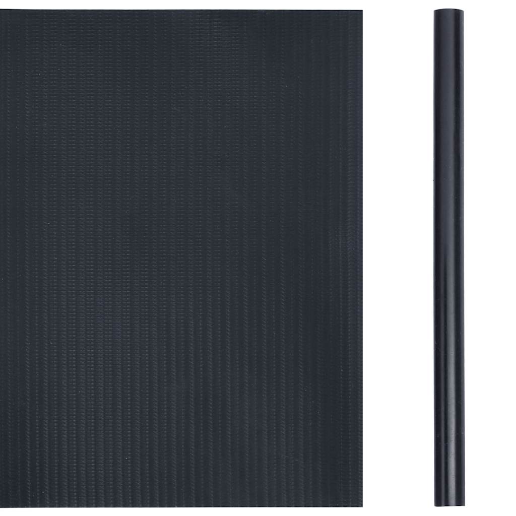 Vidaxl tuinschermen 4 st 35x0,19m pvc mat donkergrijs