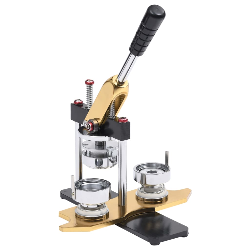 VidaXL Knoopmachine draaipunch met 500 st knooponderdelen 25 mm