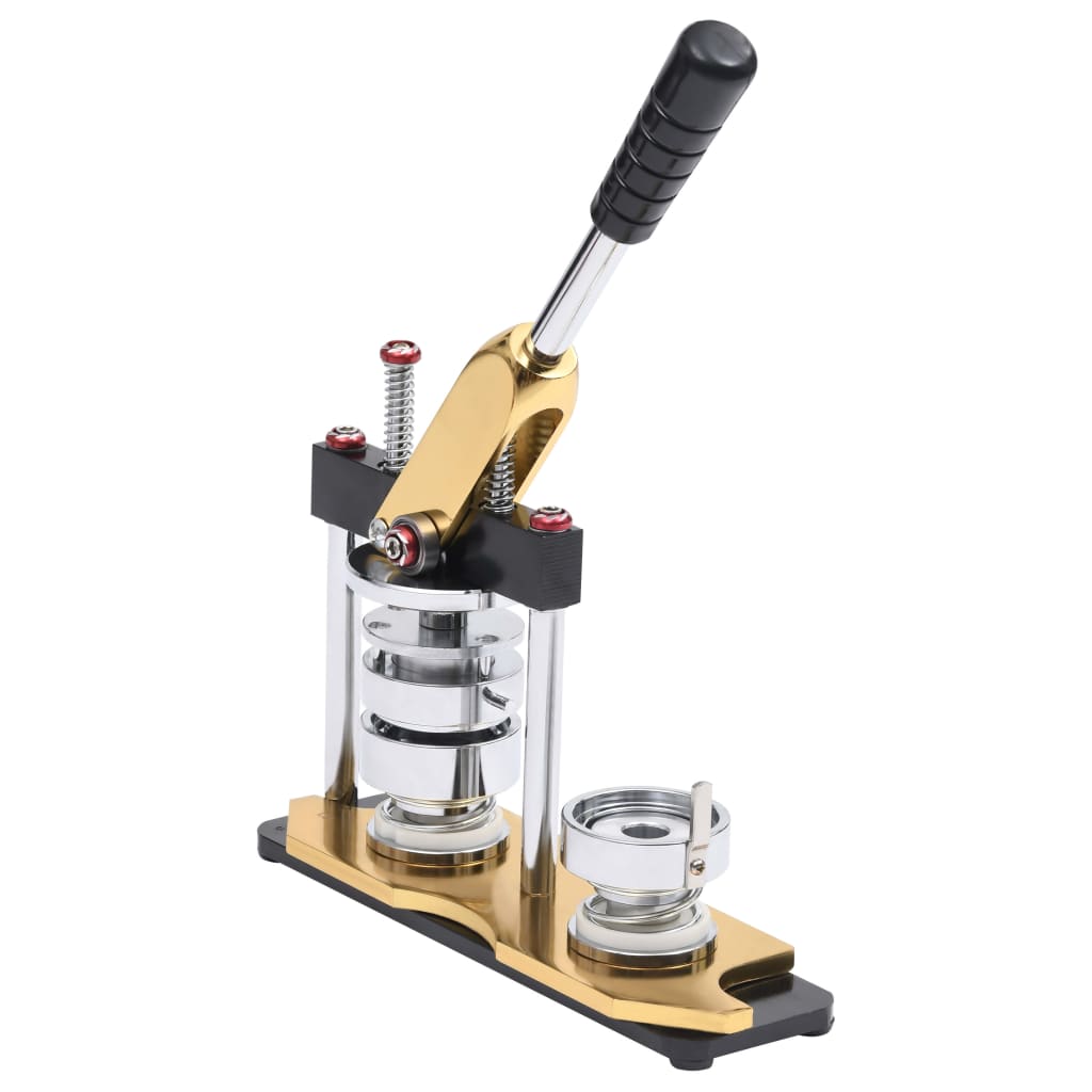 VidaXL Knoopmachine draaipunch met 500 st knooponderdelen 25 mm