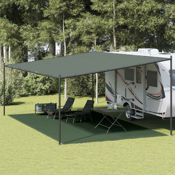 Vidaxl tenttapijt 400x700 cm hdpe donkergroen