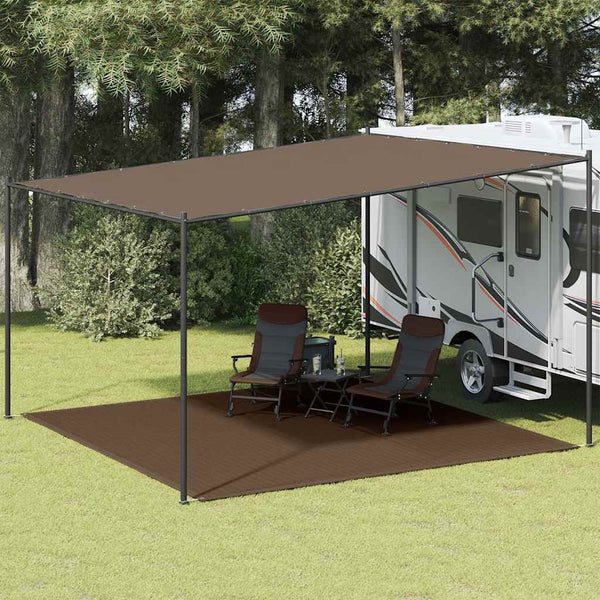 Vidaxl tenttapijt 400x400 cm bruin