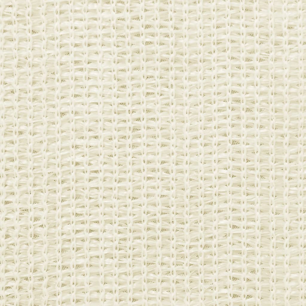 VidaXL Balkonscherm 90x500 cm HDPE crèmekleurig