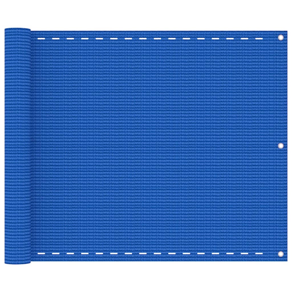 Vidaxl balkonscherm 75x400 cm hdpe blauw