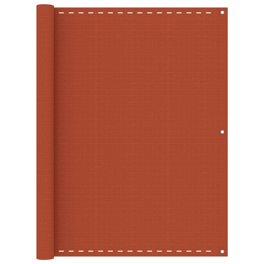 Vidaxl balkonscherm 120x600 cm hdpe oranje