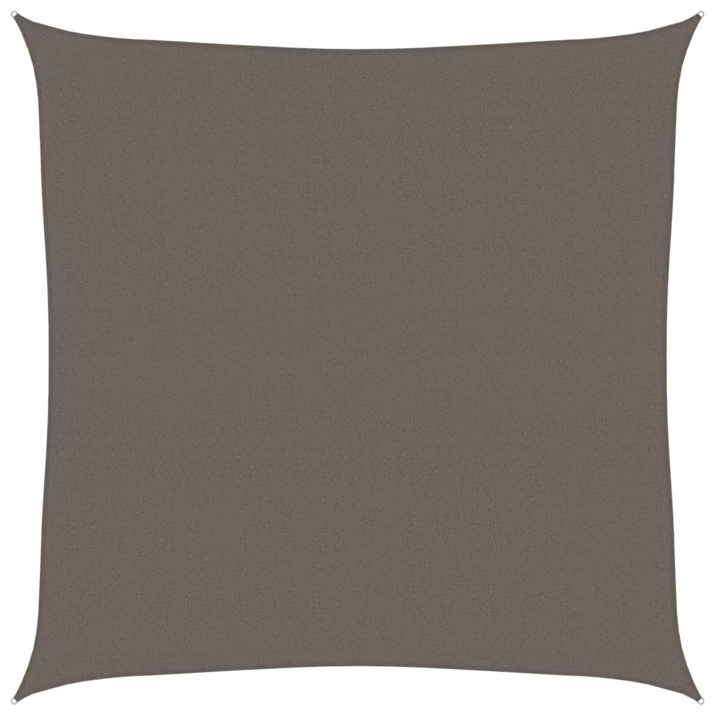 Vidaxl zonnezeil 160 g m² 6x6 m hdpe antracietkleurig