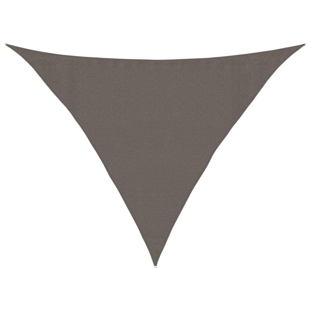 Vidaxl zonnezeil 160 g m² 3,5x3,5x4,9m hdpe antracietkleurig