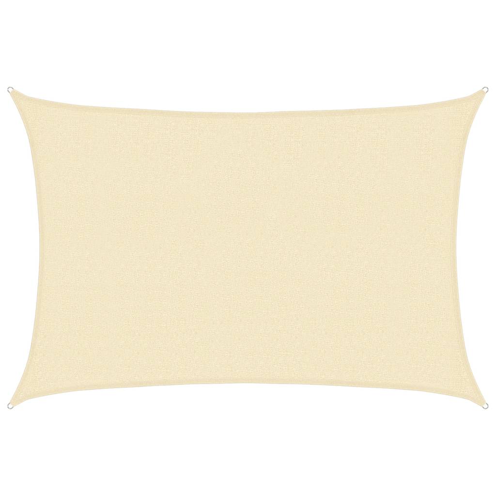Vidaxl zonnezeil 160 g m² 2,5x4 m hdpe crèmekleurig