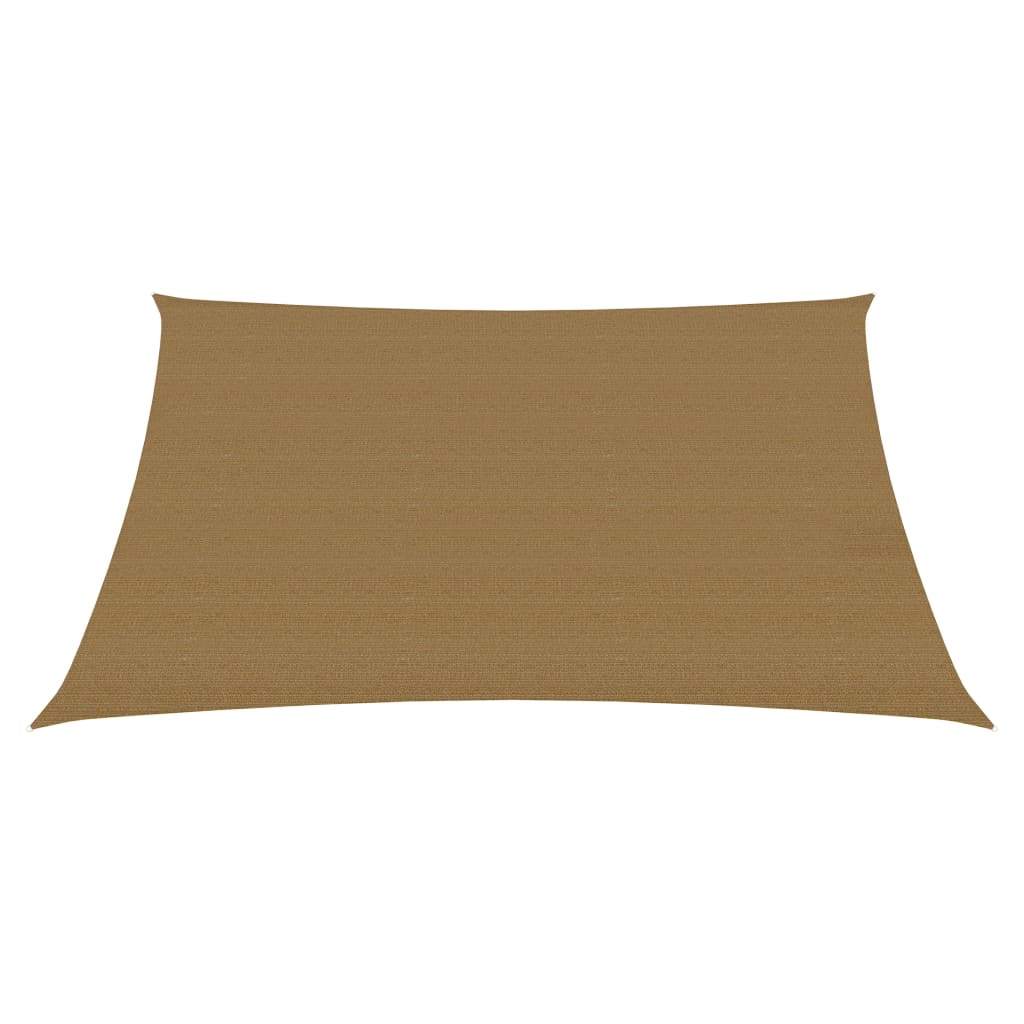 VidaXL Zonnezeil 160 g m² 3,6x3,6m HDPE taupe