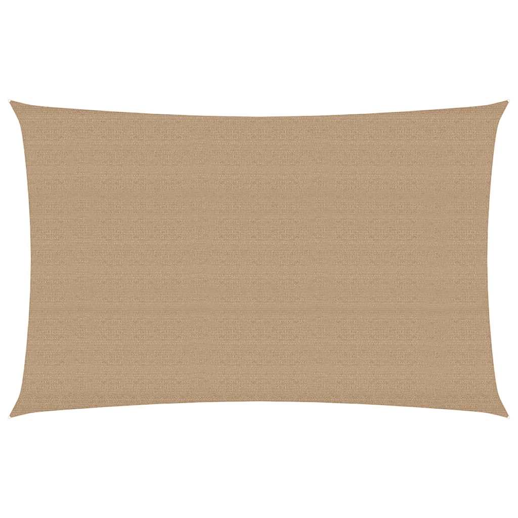 Vidaxl zonnezeil 160 g m² 3x5 m hdpe taupe