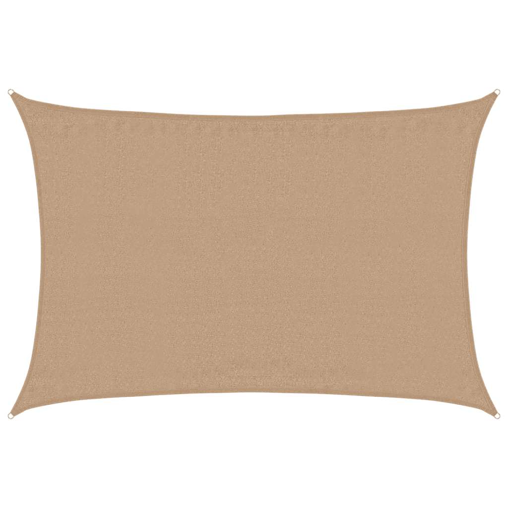 Vidaxl zonnezeil 160 g m² 4x5 m hdpe taupe