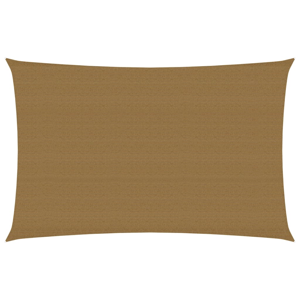 VidaXL Zonnezeil 160 g m² 4x6 m HDPE taupe