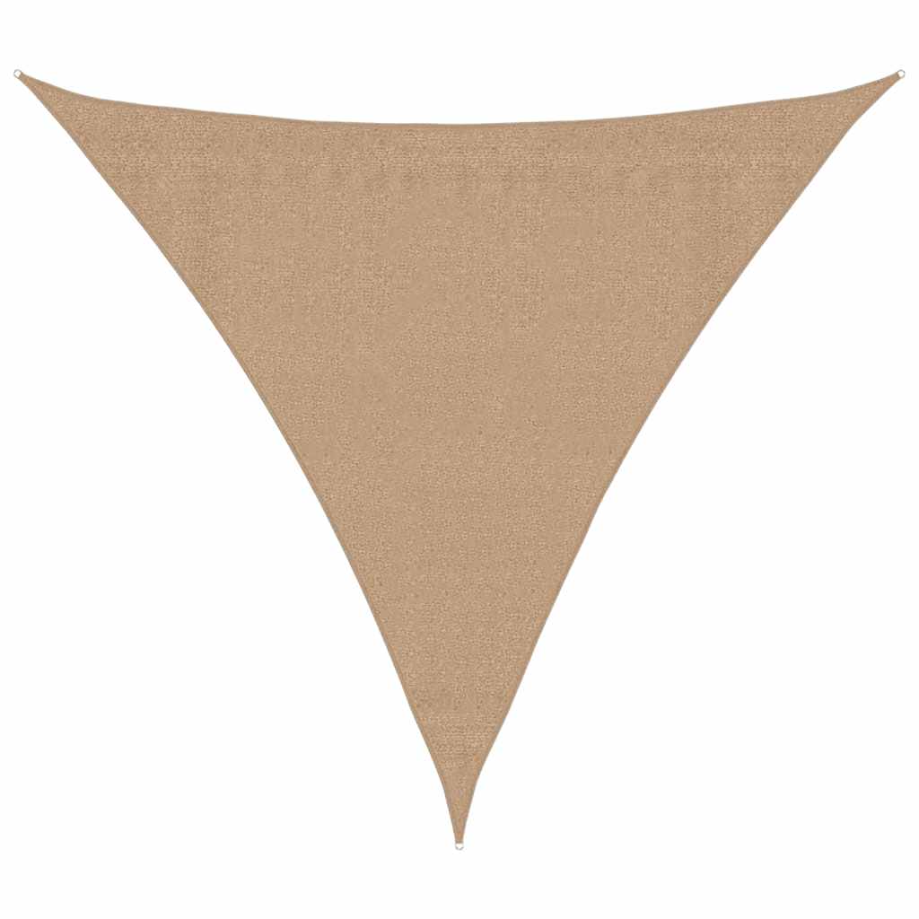 Vidaxl zonnezeil 160 g m² 3,6x3,6x3,6 m hdpe taupe