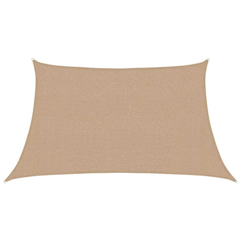 Vidaxl zonnezeil 160 g m² 3 4x2 m hdpe taupe
