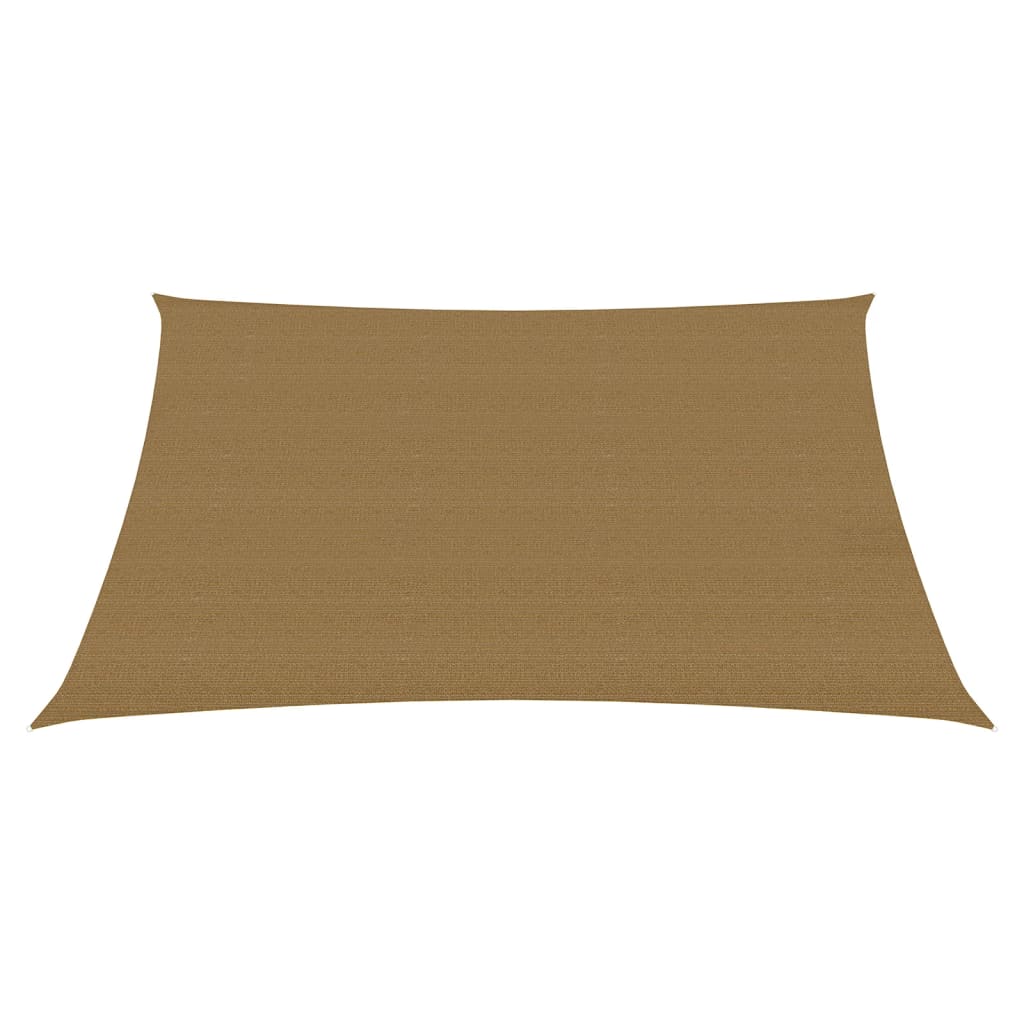 VidaXL Zonnezeil 160 g m² 4,5x4 m HDPE taupe
