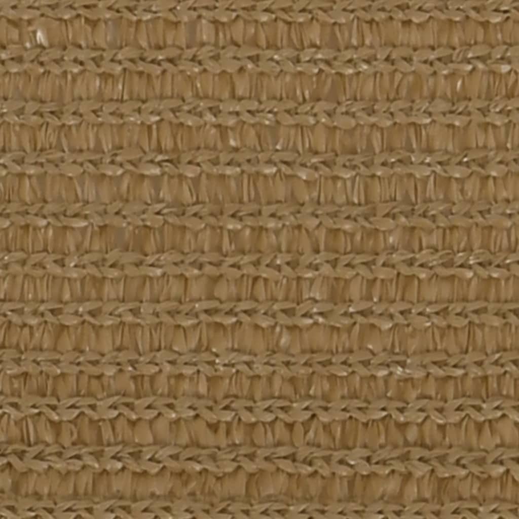 VidaXL Zonnezeil 160 g m² 4,5x4 m HDPE taupe