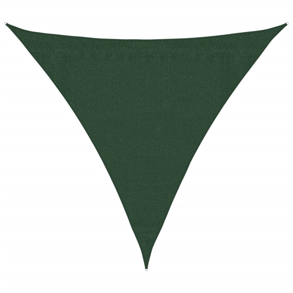 Vidaxl zonnezeil 160 g m² 3,6x3,6x3,6m hdpe donkergroen