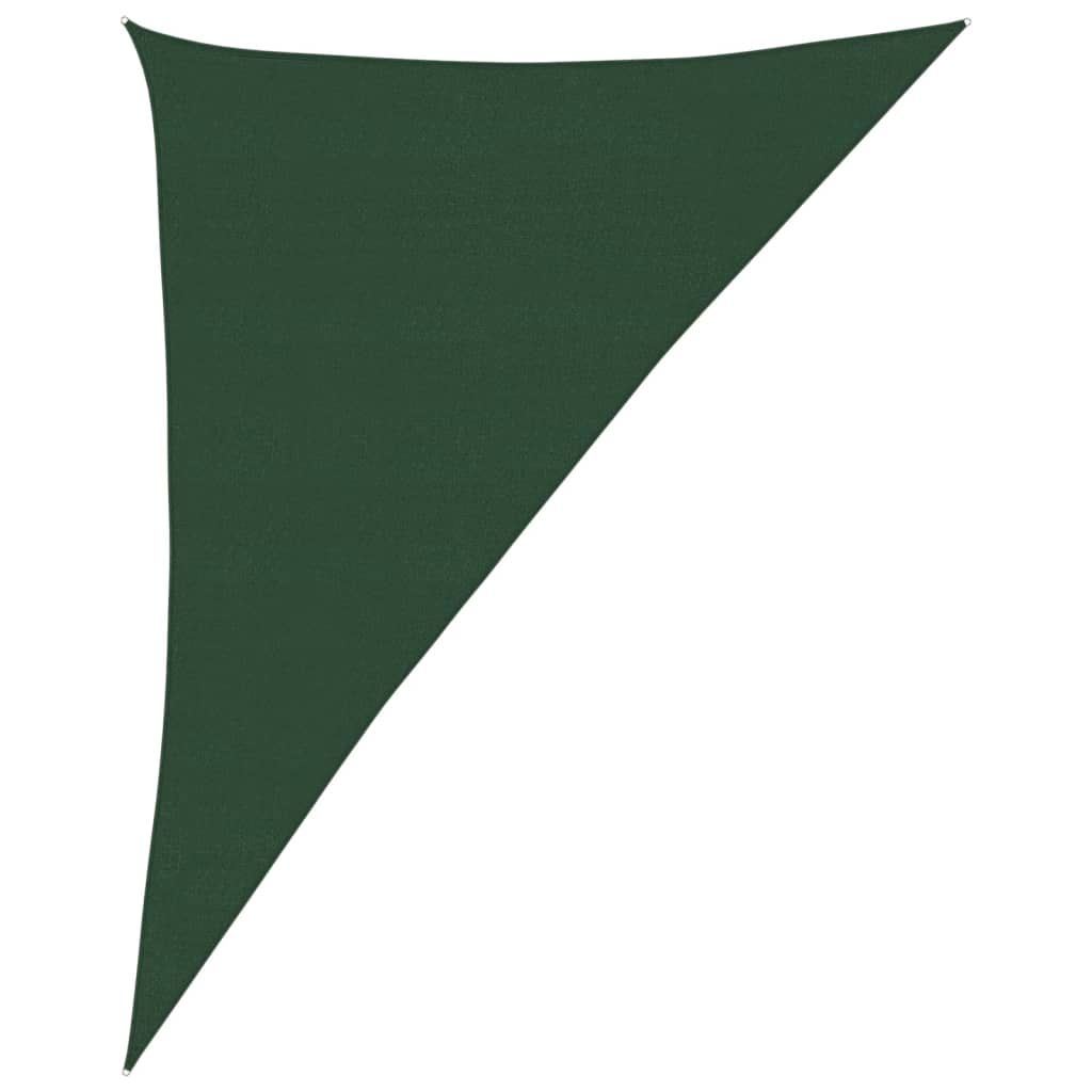 Vidaxl zonnezeil 160 g m² 4x5x6,8m hdpe donkergroen