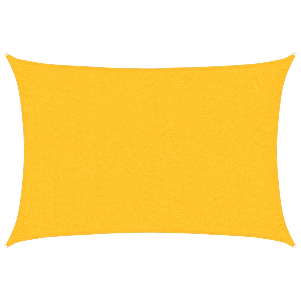 Vidaxl zonnezeil 160 g m² rechthoekig 2x2,5 m hdpe geel