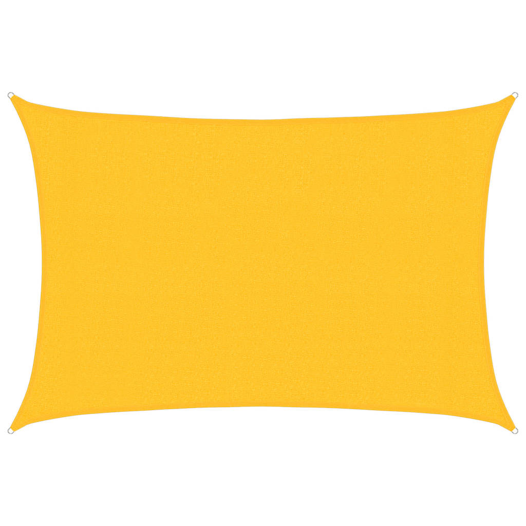 Vidaxl zonnezeil 160 g m² 3x5 m hdpe geel